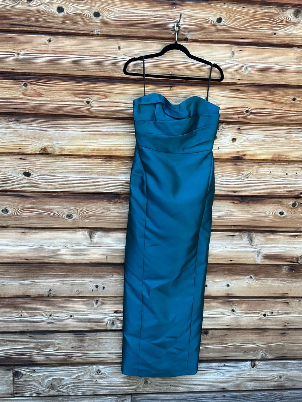 NWT Donna Karan Green Strapless Sweetheart Gown Size 4 - Picture 5 of 13